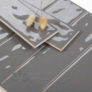 Gạch thẻ subway xám đậm bóng 7.5x30cm SW75300(Dark Grey)