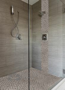 arctic cloud glass stone blend mosaic tile shower flooring bathroom scene msi Shop gạch trang trí cao cấp