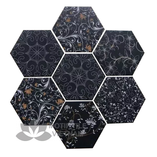 Gạch bông men gốm Hex-PP002 4 Gạch bông porcelain Hex-PP002