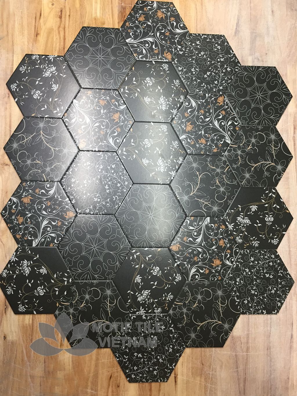 Gạch bông porcelain Hex-PP002 3 Gạch bông porcelain Hex-PP002