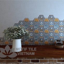 Gạch bông men gốm Hex-PP021 3 Gạch bông porcelain Hex-PP021