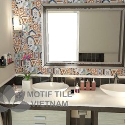 Gạch bông porcelain Hex-PP021 trang trí nhà tắm