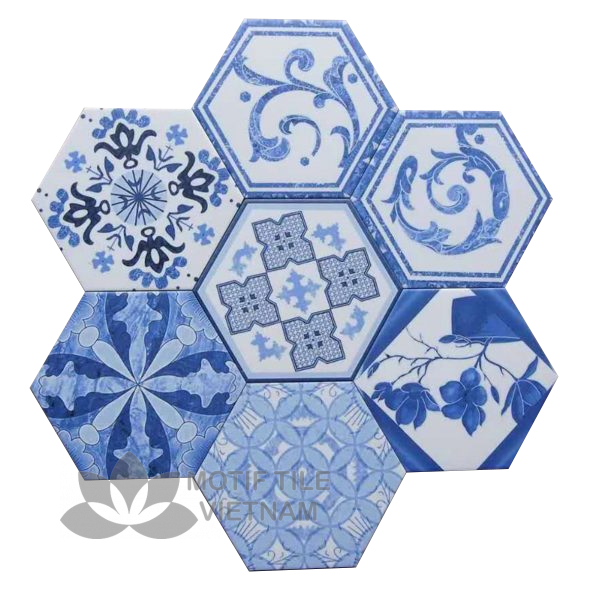 Gạch bông porcelain Hex-PP008 1 Gạch bông porcelain Hex-PP008
