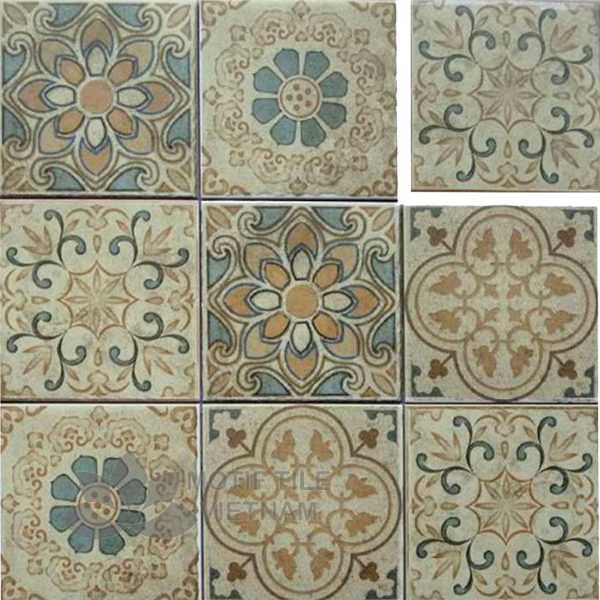 Gạch bông porcelain Sqa-PP105 1 Gạch bông porcelain Sqa-PP105