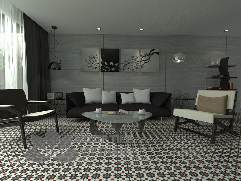 Gạch bông cổ điển CTS 3.18(4-9-13-30) 5 Gạch bông cts 3.18 trang trí phòng khách