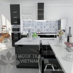 Gạch bông porcelain Sqa-PP108 trang trí nhà bếp