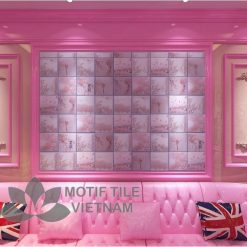 Gạch bông porcelain Sqa-PP130 trang trí phòng ngủ