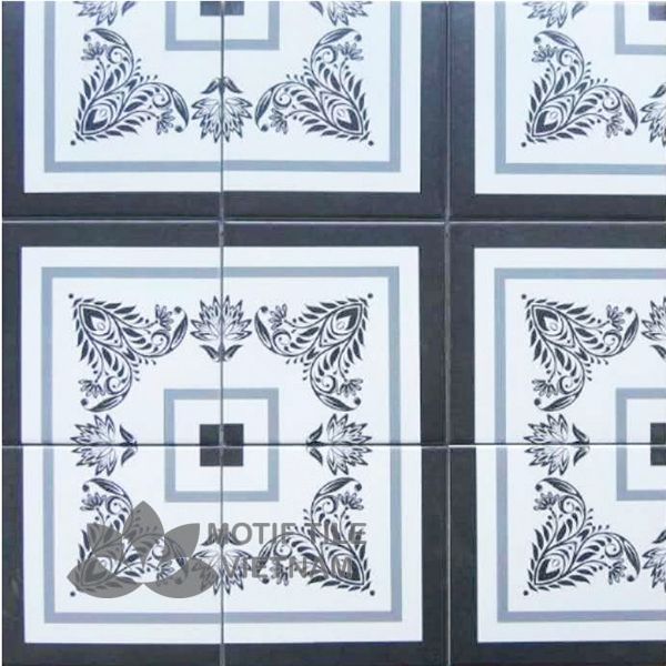 Gạch bông porcelain Sqa-PP122A 1 Gạch bông porcelain Sqa-PP122A