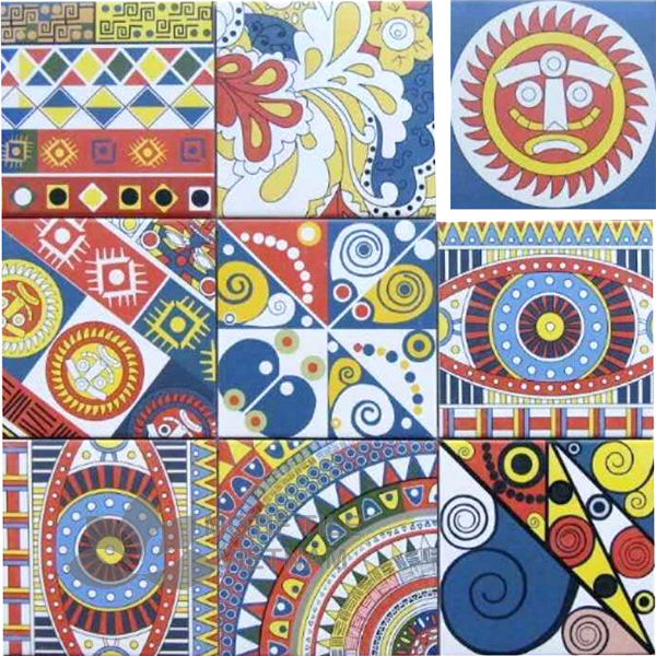 Gạch bông porcelain Sqa-PP123W 1 Gạch bông porcelain Sqa-PP123W