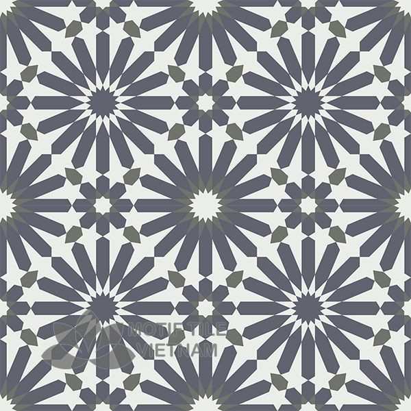 Gạch bông cổ điển CTS 145.1(3-4-15) 2 Gạch bông CTS 145.1(3-4-15) - 4 viên - Encaustic cement tile CTS 145.1(3-4-15)-4 tiles