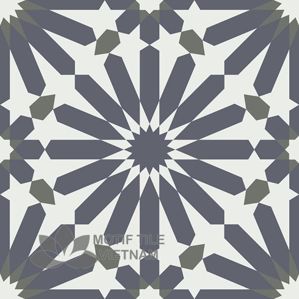 Gạch bông cổ điển CTS 145.1(3-4-15) 1 Gạch bông CTS 145.1(3-4-15) - Encaustic cement tile CTS 145.1(3-4-15)