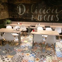 Gạch bông cổ điển tổng hợp nhiều hoa văn nhiều màu sắc