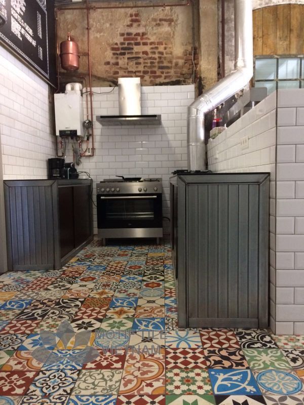 Gạch bông hoa văn tổng hợp nhiều màu sắc 4 Gạch bông cổ điển tổng hợp nhiều hoa văn nhiều màu sắc