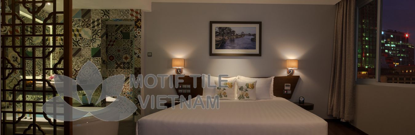 Gạch bông ốp nhà tắm phong cách ngẫu nhiên 2 Gạch bông ốp phòng tắm