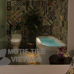 Gạch bông ốp nhà tắm phong cách ngẫu nhiên 9 Gạch bông ốp phòng tắm 2