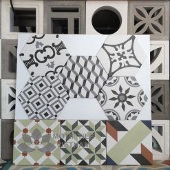 Gạch bông porcelain trang trí Hex-PP009
