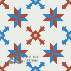 Gạch bông CTS 93.1(4-8-9-30) - 4 viên - Encaustic cement tile CTS 93.1(4-8-9-30)-4 tiles