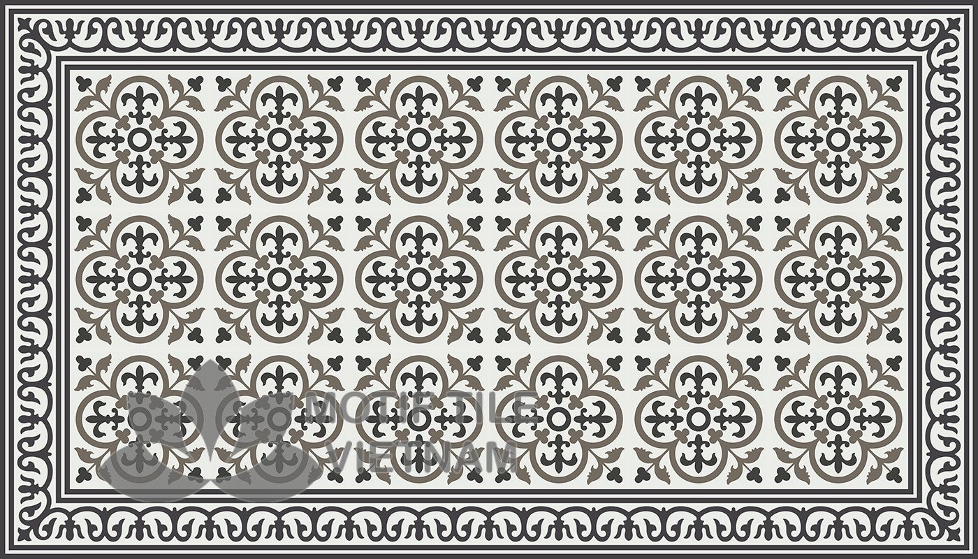 Thảm gạch bông CTS 15.8-BC102.1 1 Thảm gahcj bông trang trí 15.8-bc102.1