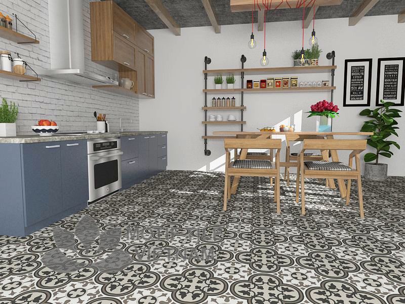 Gạch lát nền xi măng 97.2(4-13-27-28) 4 Gạch bông lát nền nhà bếp