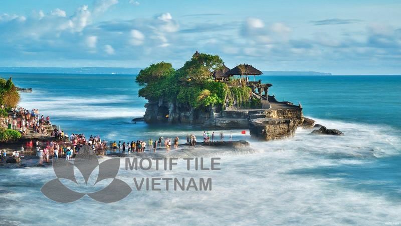 Tranh kính ốp tường bãi biển 2 Tranh kính ốp tường bãi biển