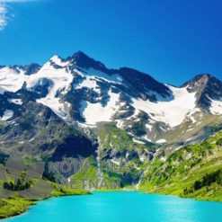 Gach tranh ốp tường 3D núi tuyết