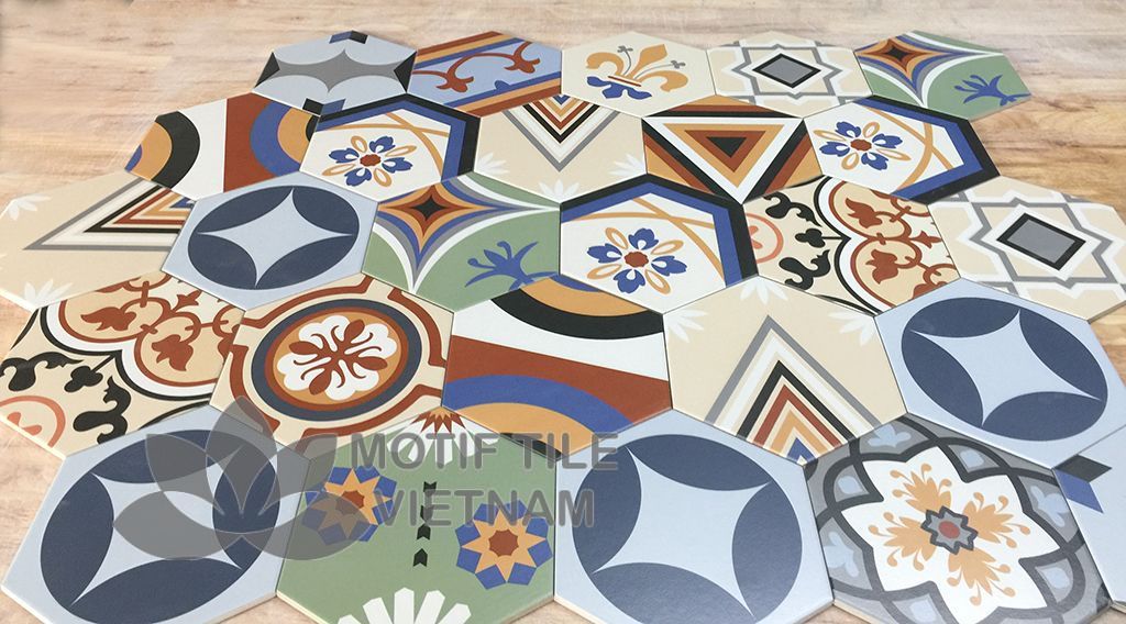 Gạch bông Hex-PP027 3 Gạch bông porcelain Hex-PP027