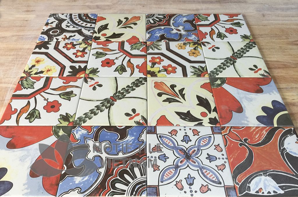 Gạch bông porcelain Sqa-PP132W 3 Gạch bông porcelain Sqa-PP132W