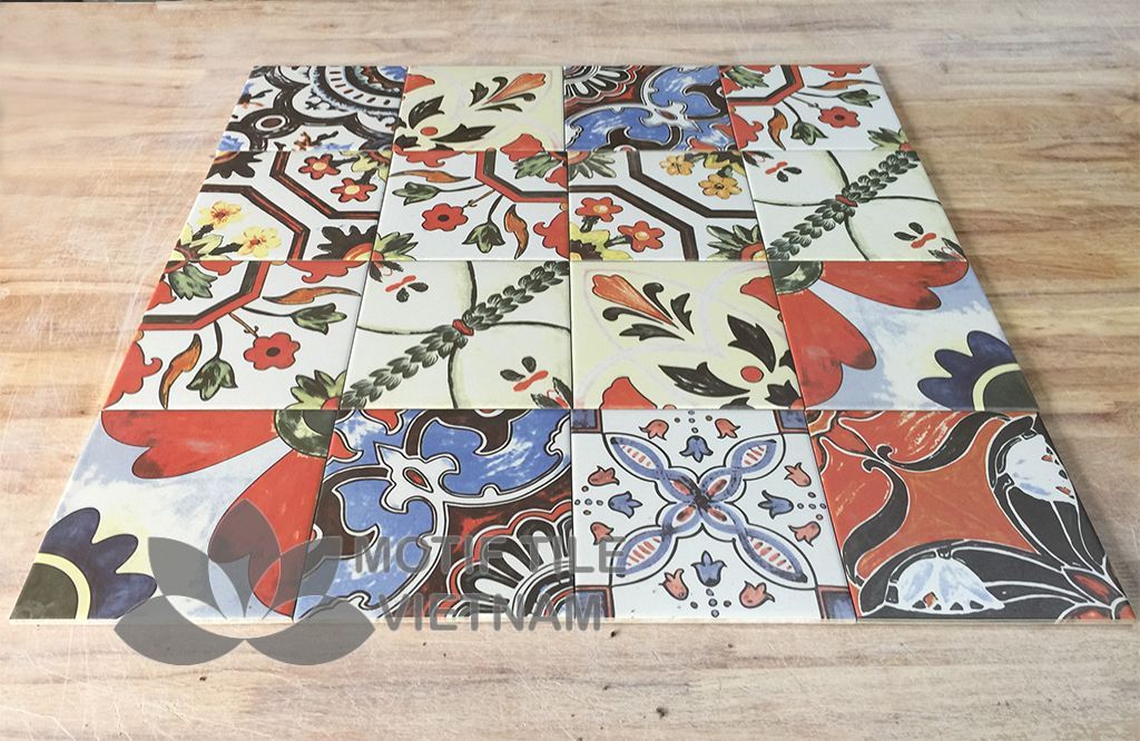 Gạch bông porcelain Sqa-PP132W 2 Gạch bông porcelain Sqa-PP132W