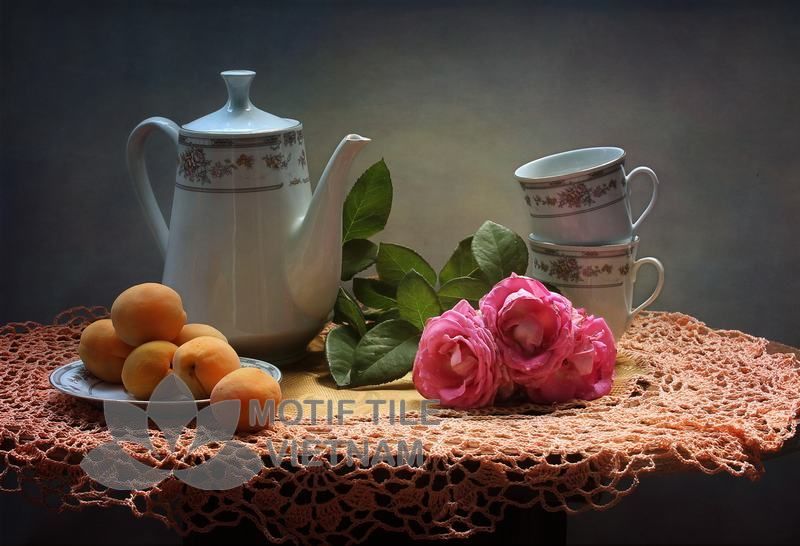 Tranh gạch ốp tường chủ đề tĩnh vật 2 Tranh gạch ốp tường chủ đề tĩnh vật