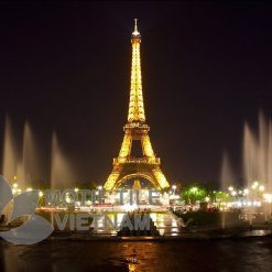 Tranh kính ốp tường tháp Eiffel 7 Tranh kính ốp tường thá eiffel