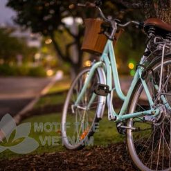 Tranh kính ốp tường xe đạp