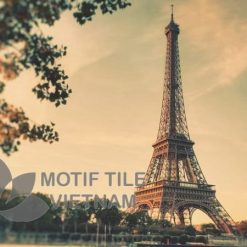 Tranh kính ốp tường thá eiffel