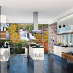 Gạch tranh phủ kính ốp tường thác nước 7 Gạch tranh phủ kính ốp tường thác nước