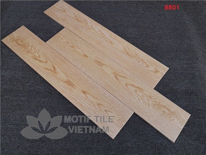Gạch giả gỗ vân gỗ 8801 1 Gạch giả gỗ thanh vân gỗ