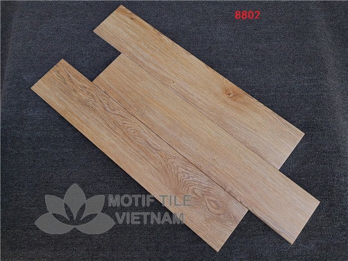 Gạch giả gỗ vân gỗ 8802 1 Gạch giả gỗ thanh vân gỗ