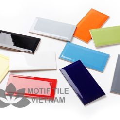 Gạch subway cam bóng vát 7.5x15cm SW75150(Orange)