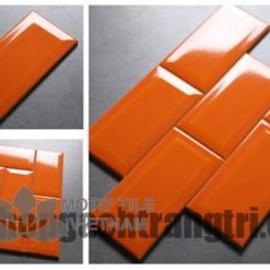 Gạch subway cam bóng vát 7.5x15cm SW75150(Orange)