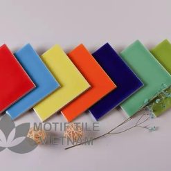 Gạch subway trắng bóng phẳng 15x15cm SW1515(White)