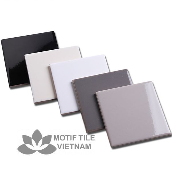 Gạch thẻ ốp tường subway đen bóng phẳng 15x15cm SW1515(Black) 4 Gạch subway đen bóng phẳng 15x15cm SW1515(Black)