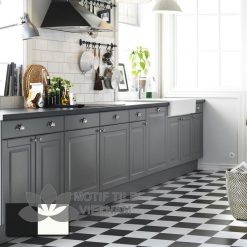 Gạch subway đen bóng phẳng 15x15cm SW1515(Black)