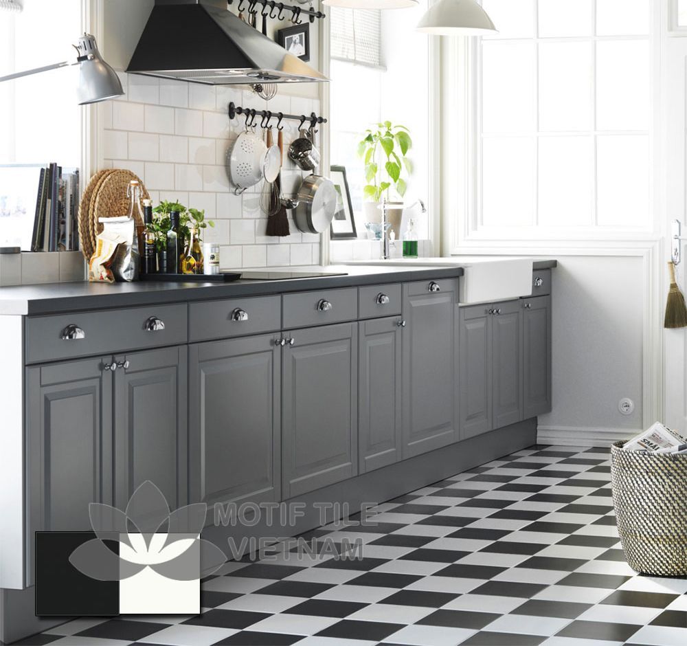 Gạch thẻ ốp tường subway đen bóng phẳng 15x15cm SW1515(Black) 2 Gạch subway đen bóng phẳng 15x15cm SW1515(Black)