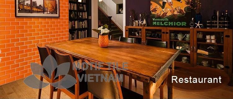 Gạch subway cam bóng vát 7.5x15cm SW75150V(Orange) 4 Gạch subway cam bóng vát 7.5x15cm SW75150(Orange)