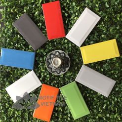 Gạch thẻ ốp tường subway trắng bóng vát 7.5x15cm SW75150V(White)