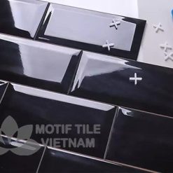 Gạch subway đen 10x20cm SW1020V(Black)