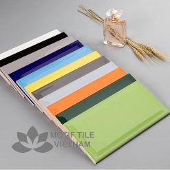 Gạch subway đen bóng vát 10x20cm SW1020V(Black) 10 Gạch subway trắng 10x20cm SW1020V(Black)