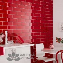 Gạch subway đỏ bóng 7.5x15cm SW75150(Red)