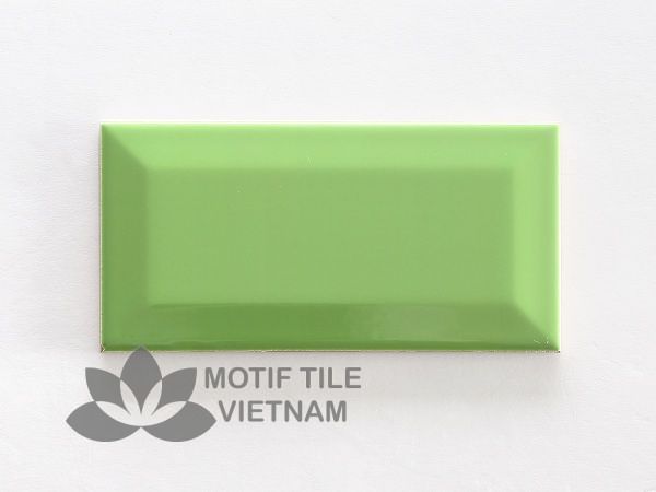Gạch thẻ ốp tường subway xanh lá bóng vát 7.5x15cm SW75150V(Green) 2 Gạch thẻ ốp tường subway xanh lá bóng vát 7.5x15cm SW75150V(Green)