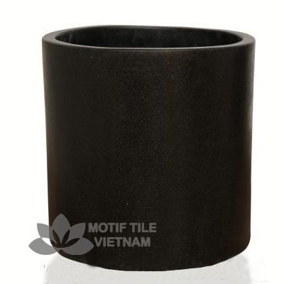 Chậu poly hình trụ tròn 40x40x40cm 1 Chậu poly hình trụ tròn 40x40x40xcm