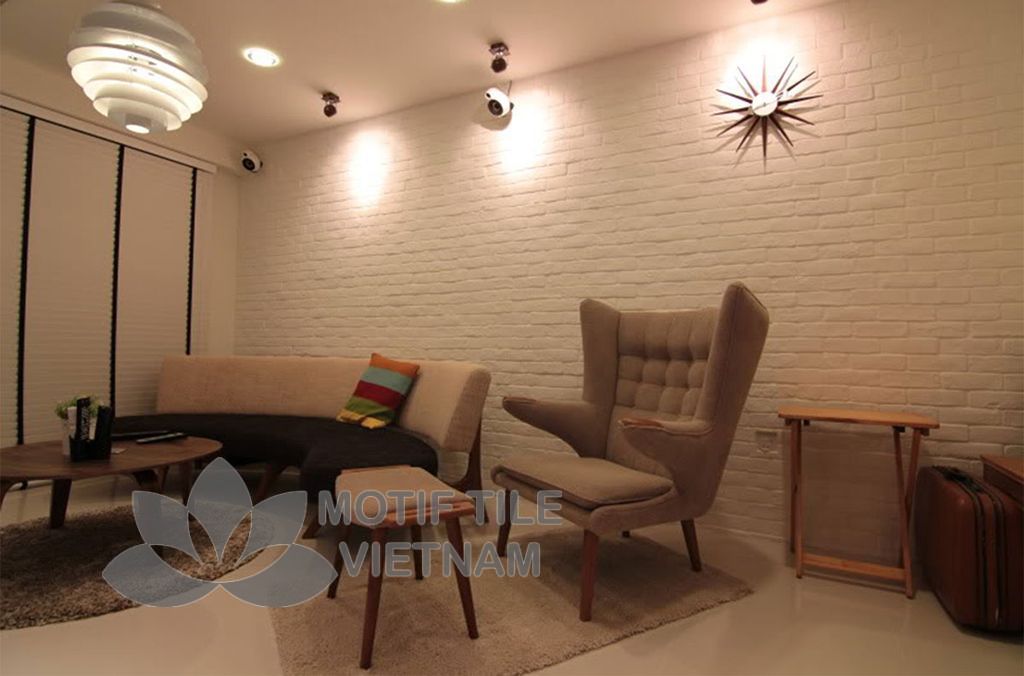 Gạch giả cổ ốp tường GC-03(Trắng) 8 Gạch giả cổ ốp tường GC03