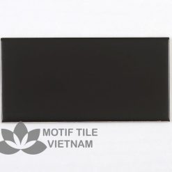 Gạch thẻ ốp tường subway đen mờ 7.5x15cm SW75150V(Matte Black)